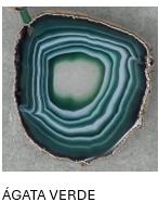 Material natural utilizado em Cor Verde Água