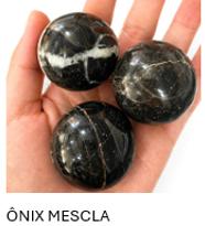 Material natural utilizado em Howlita - Ônix Mescla